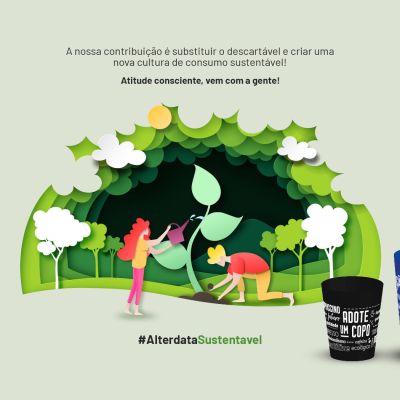 Copos descartáveis